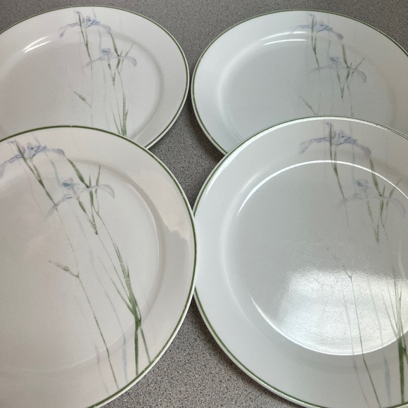 🌸 Corelle Dinner Plates 10,25” Shadow Iris by CORNING Set of 4 Dinnerware - Picture 1 of 5
